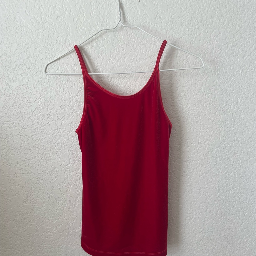 Vintage Red Velvet Tank Top